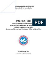 Informe Final Sobre Asesinato Filiberto Ojeda Ríos