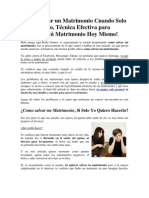 Como Salvar Un Matrimonio Cuando Solo Yo Lo Intento, Técnica Efectiva para Recuperar Tú Matrimonio Hoy Mismo!