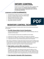 Inventory Control