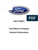 Ford Fact Sheet - Ford Motor Company