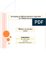 Developing An Efficient Handover Algorithm For Wimax Network