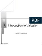 An Introduction To Valuation: Aswath Damodaran