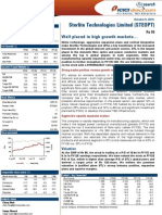 Sterlite Technologies Limited (STEOPT) : Well Placed in High Growth Markets