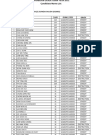 2011 Grade Exam Result