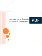 A T P O: Utomation OF Raining AND Lacement Perations