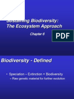 Sustaining Biodiversity: The Ecosystem Approach