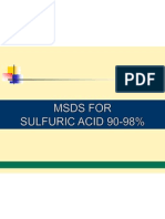 Presentation MSDS Sulfuric Acid