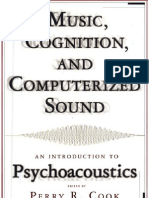 Music, Cognition, and Computerized Sound, Cook, P.R., 1999