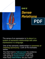 Chapter 6 (Sense Relations)