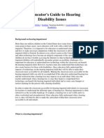 An Educator's Guide To Hearing Disability Issues: Gender Bias Accessibility Funding Visual Disability Other Disabilities