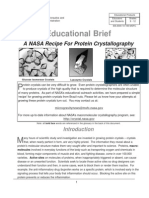 Educational Brief: A NASA Recipe For Protein Crystallography