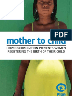 Mother To Child: How Discrimination Prevents Women Registering The Birth of Their Child