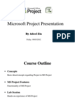 Microsoft Project Presentation-Adeel Zia