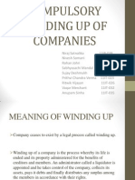 Compulsory Winding Up of Companies - GRP 6