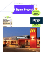 6 Sigma McDonalds Project