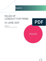 Rules of Conduct For Firms 04 JUNE 2007