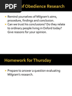 Evaluating Milgram - Combined