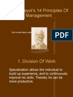 Henri Fayol's 14 Principles of Management: Click To Edit Master Subtitle Style