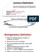 Nutrigenomics Definition