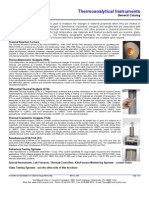 Thermoanalytical Instruments List