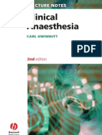 Lecture Notes - Clinical Anesthesia - C. Gwinnutt Black Well, 2004) 1405115521