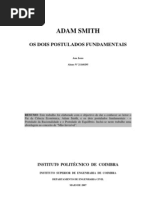 Adam Smith - Os Dois Postulados Fundamentais