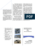 Triptico de La Contaminacion Del Agua