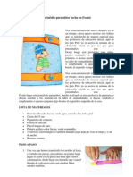 Portafolio para Niños Hecha en Foami