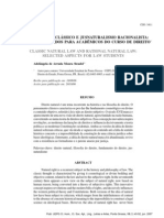 Jusnaturalismo Clássico e Jusnaturalismo Racionalista