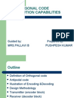 Orthogonal Code Convolution by Pushpesh