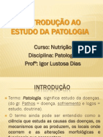 Aula 1 - .. Patologia