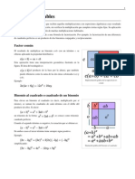 Factorizacion de Notables