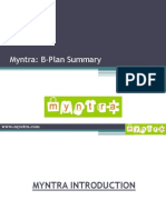 14.2 Myntra - Com - B-Plan Summary