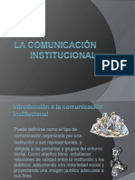 La Comunicación Institucional