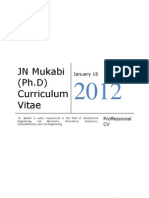 Mukabi JN (PH.D) - CV - Edited Jan2012