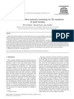 Boundary Controlled Automatic Remeshing For 2D Simulation of Metal Forming