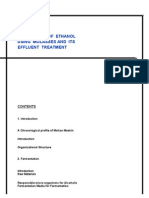 Production of Ethanol Using Molasses and Its Effluent Treatment