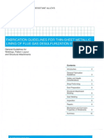 Fabrication Guidelines For Thin-Sheet Metallic Lining of Flue Gas Desulfurization Systems