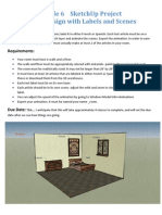 Grade 6 Sketchup Project Room Design With Labels and Scenes