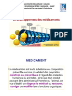 A - Developpement Des Medicaments