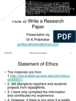 How To Write A Research Paper