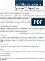 Systems of Equations Concept