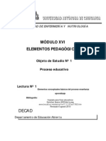 Elementos Conceptuales Basicos Del Proceso Ensenanza Aprendizaje