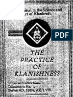 Ku Klux Klan - The Practice of Klanishness (1924)