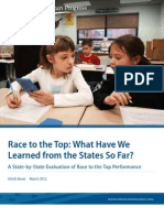 Race To The Top: What Have We Learned From The States So Far?