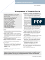 Diagnosis and Management of Placenta Previa