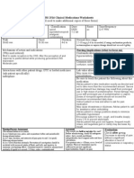 NURS 2516 Clinical Medications Worksheets: Nursing Process-Assessment