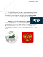 Economic Study of Russia