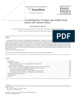 Smallholder Market Participation: Concepts and Evidence From Eastern and Southern Africa