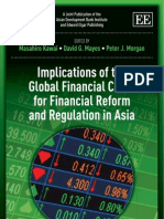 Implications of The Global Financial Crisis For Financial Reform and Regulation in Asia